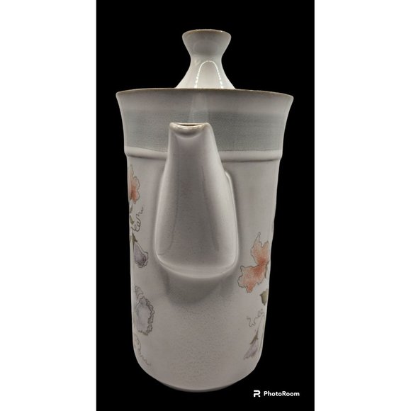 Vntg Denby Dauphine Fine Stoneware Coffee Pot Handcrafted In England 9" Tall EUC - Picture 7 of 9